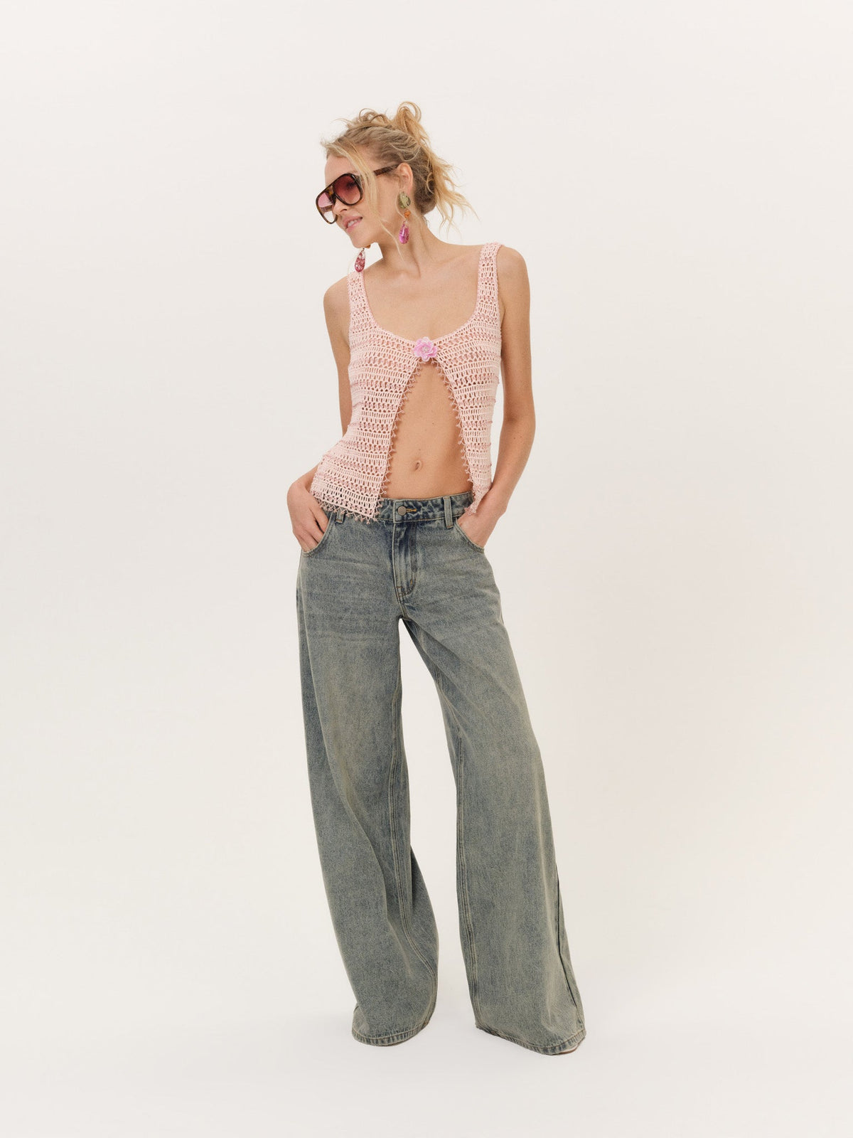 For Love & Lemons Lulu Beaded Tank Top