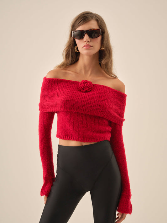 For Love & Lemons Aspen Knit Top