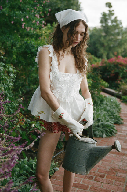For Love & Lemons Laura Eyelet Top