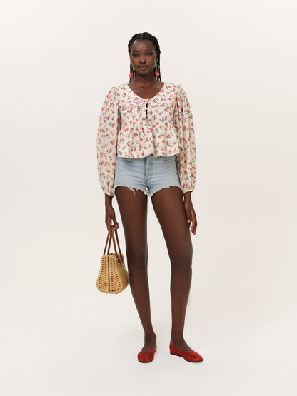 For Love & Lemons Cherry Mae Top
