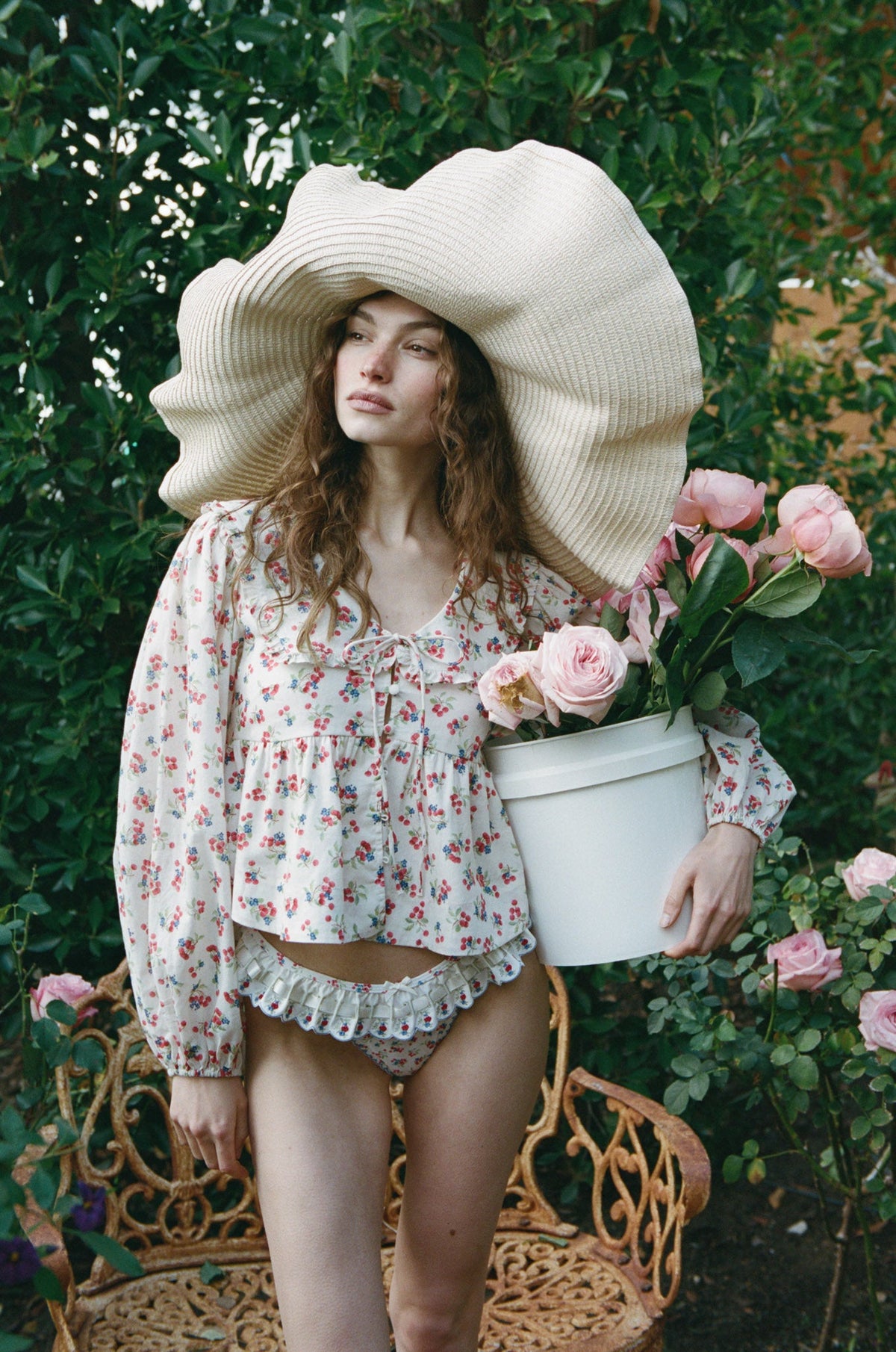 For Love & Lemons Cherry Mae Top