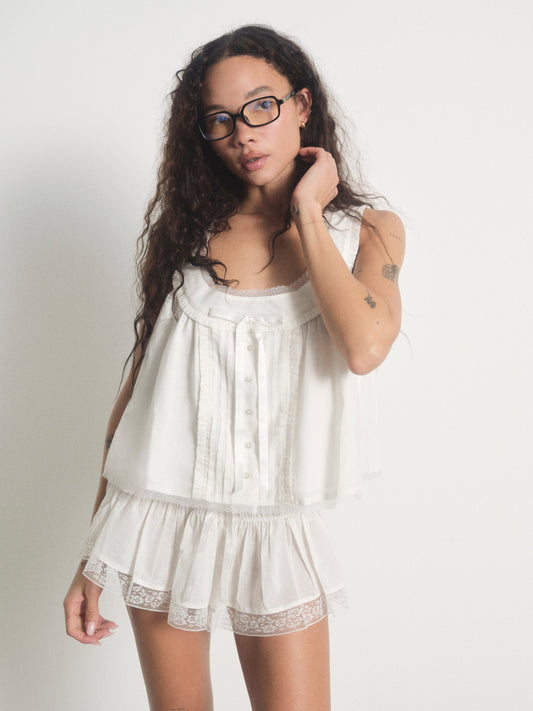 For Love & Lemons Carmella Sleep Top