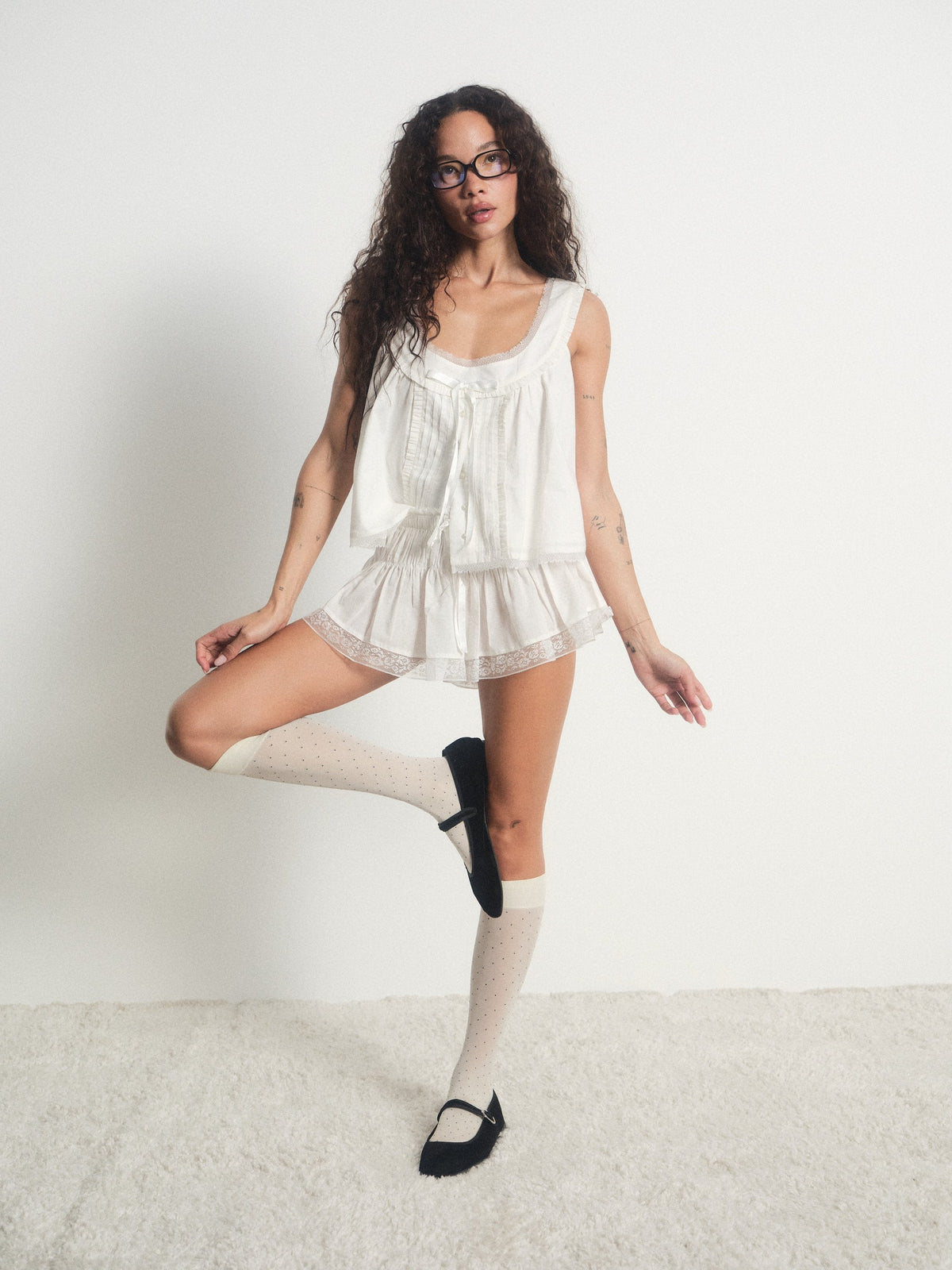 For Love & Lemons Carmella Sleep Top