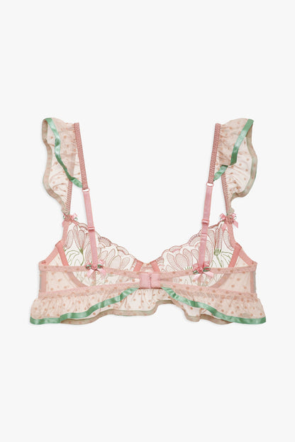 For Love & Lemons Blushing Tulips Underwire Bra