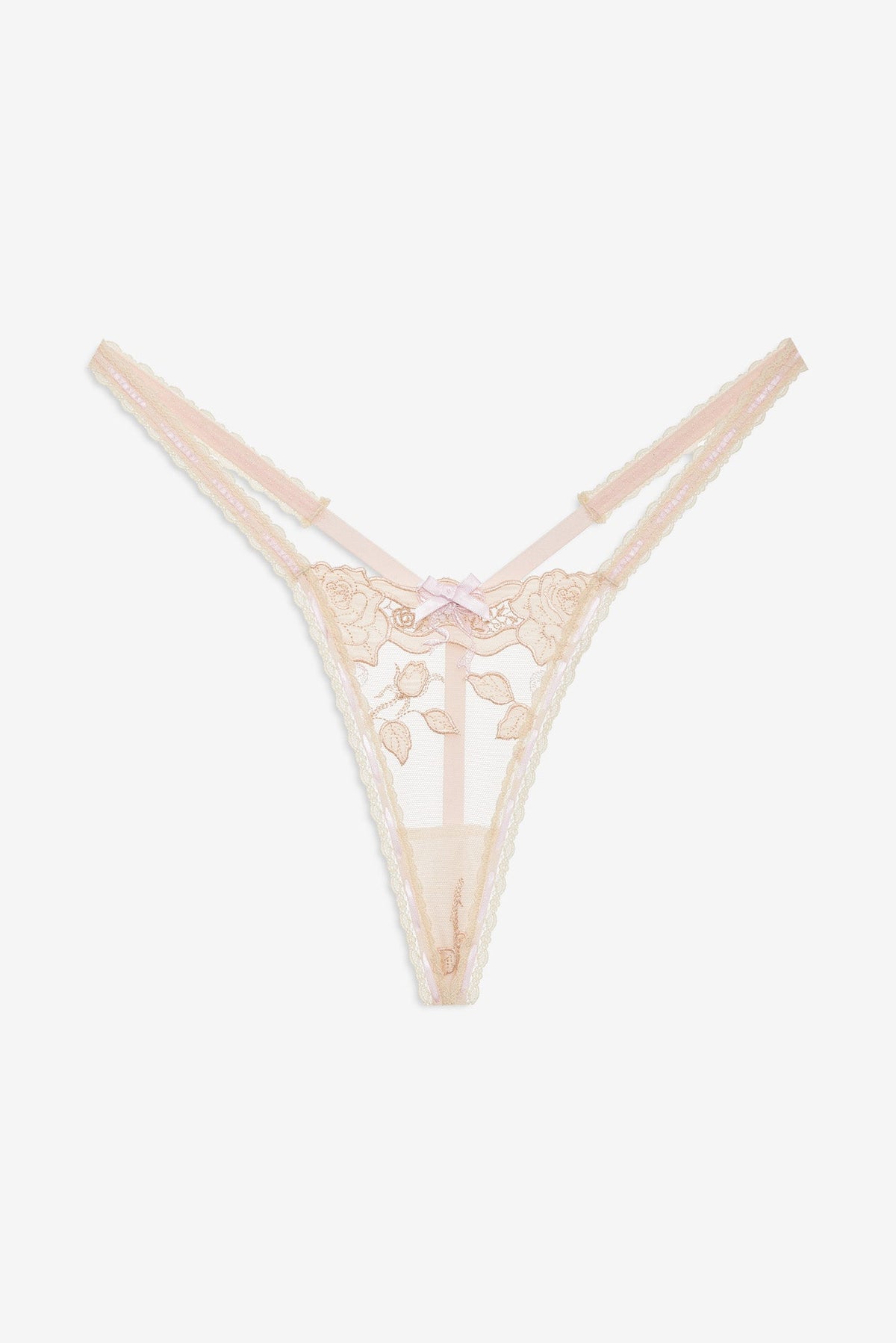 For Love & Lemons Twilight Rose Thong Panty