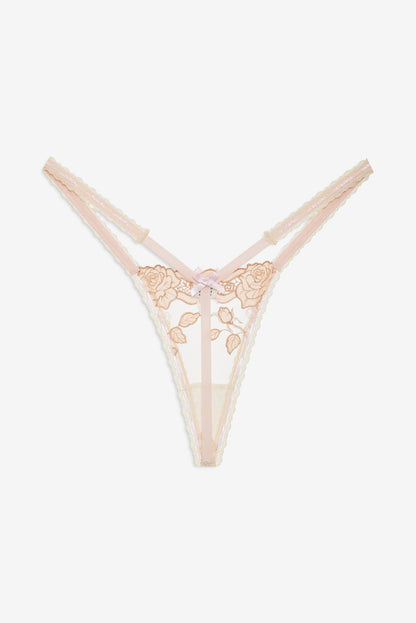 For Love & Lemons Twilight Rose Thong Panty
