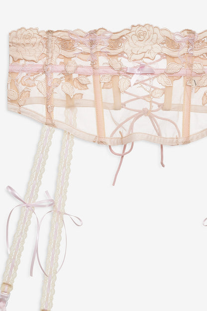 For Love & Lemons Twilight Rose Garter Belt