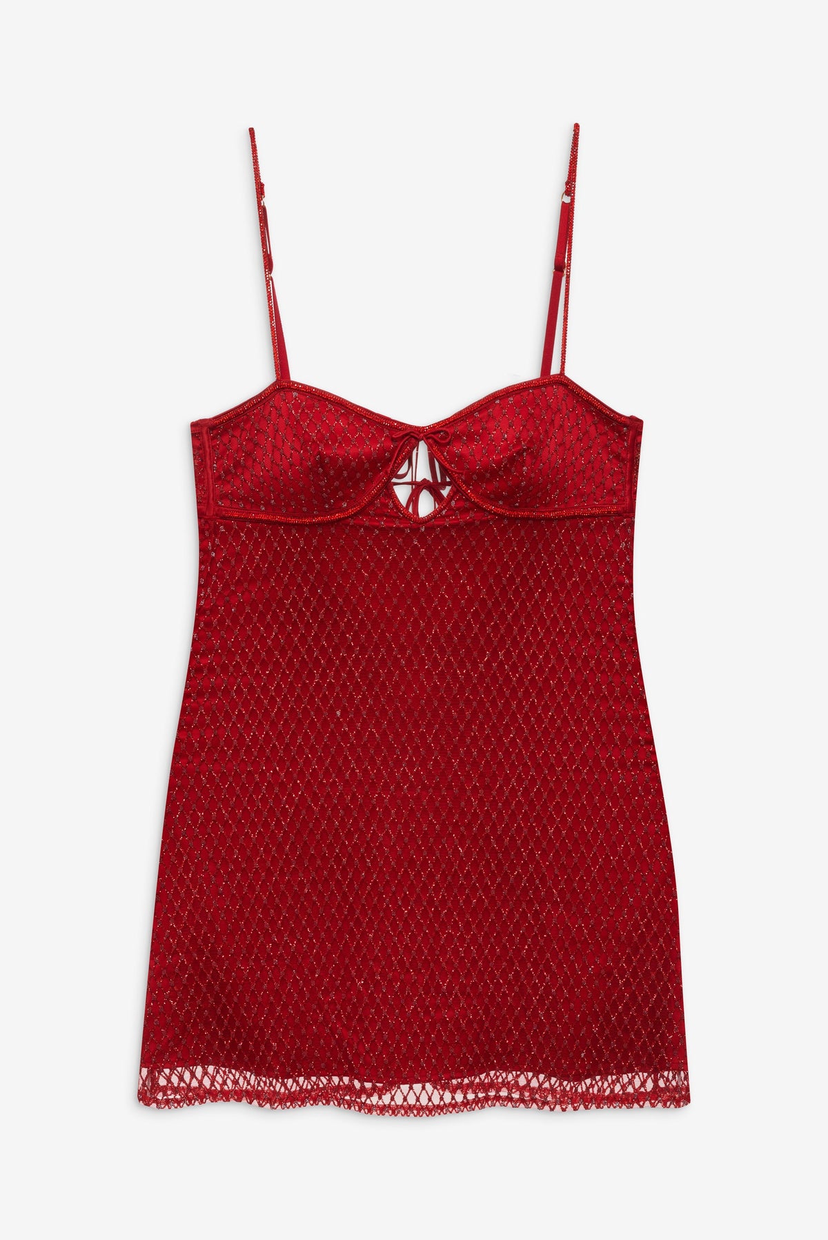 For Love & Lemons Glitter Slip Dress