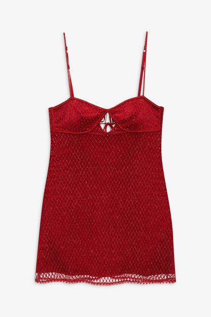 For Love & Lemons Glitter Slip Dress