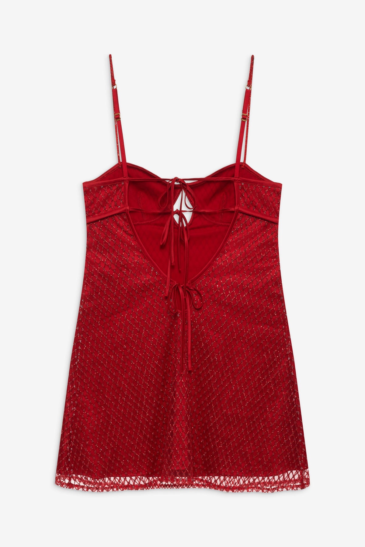 For Love & Lemons Glitter Slip Dress