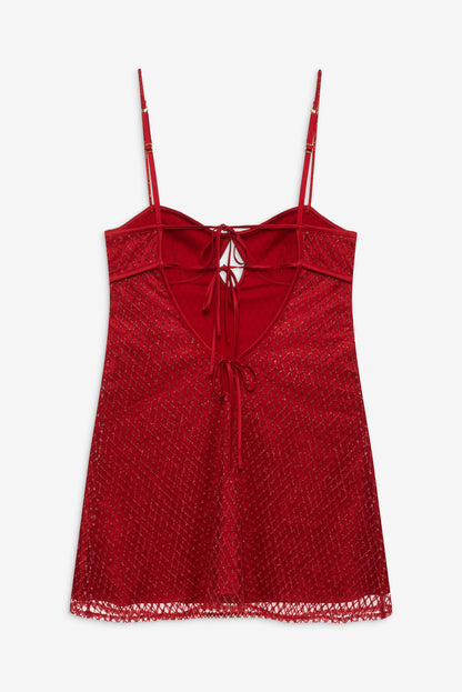 For Love & Lemons Glitter Slip Dress