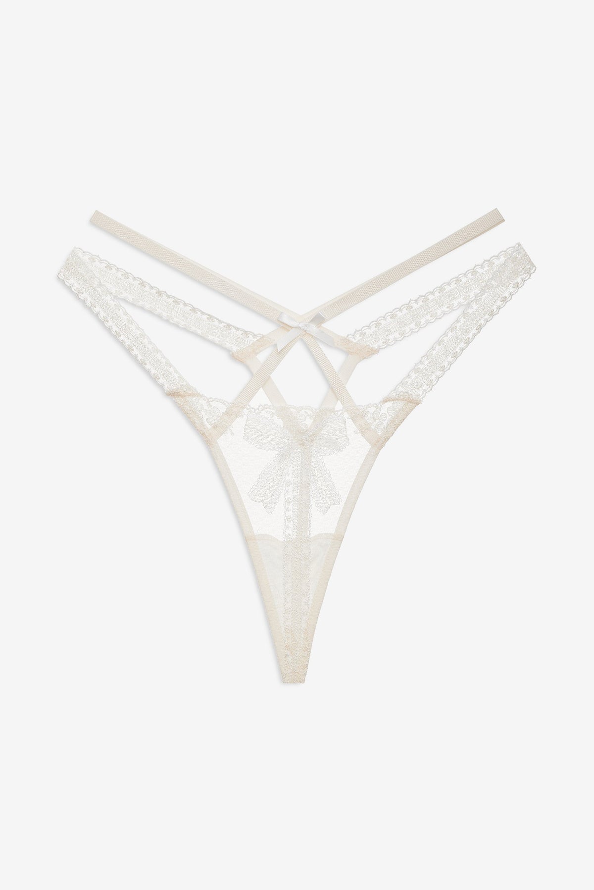 For Love & Lemons Blair Bow Thong Panty