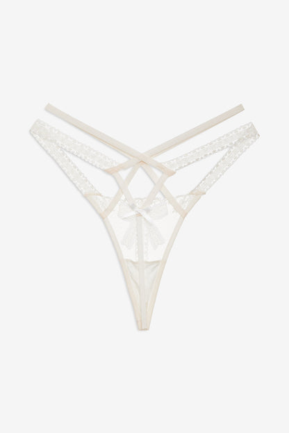 For Love & Lemons Blair Bow Thong Panty