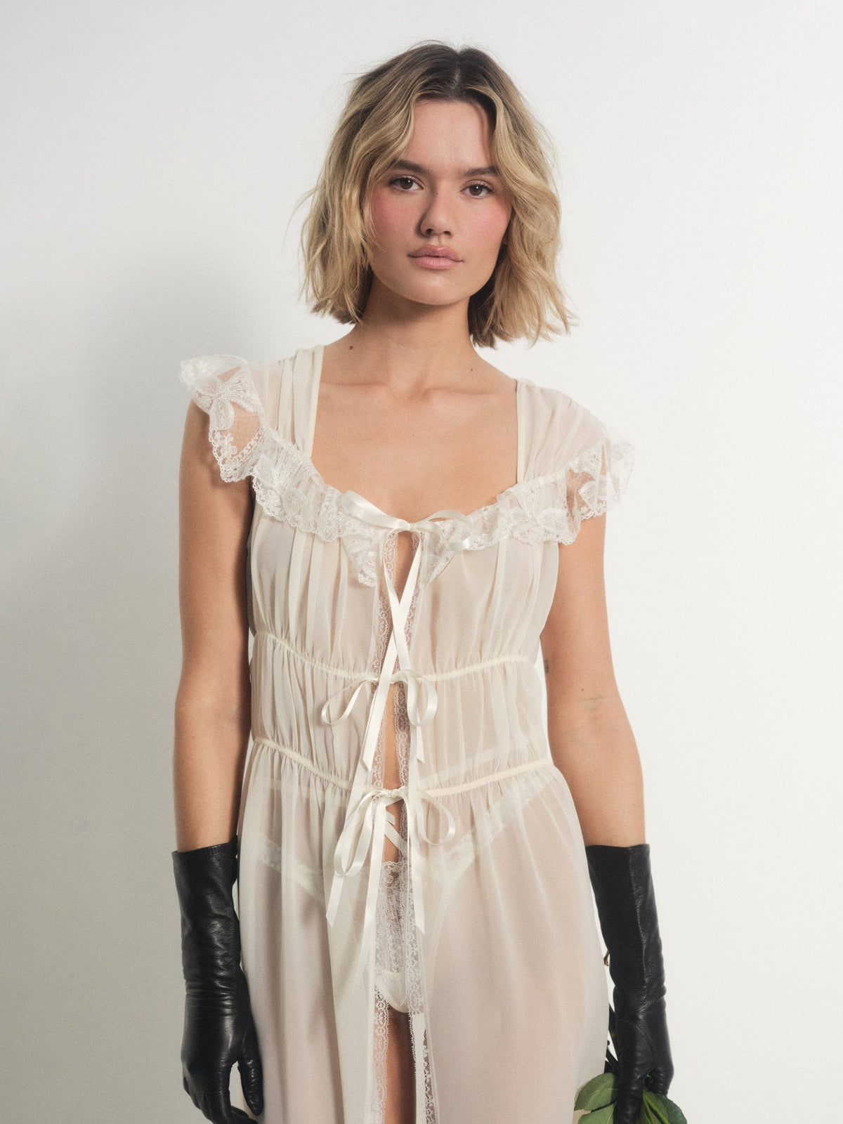 For Love & Lemons Blair Bow Robe