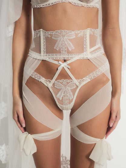 For Love & Lemons Blair Bow Garter Belt