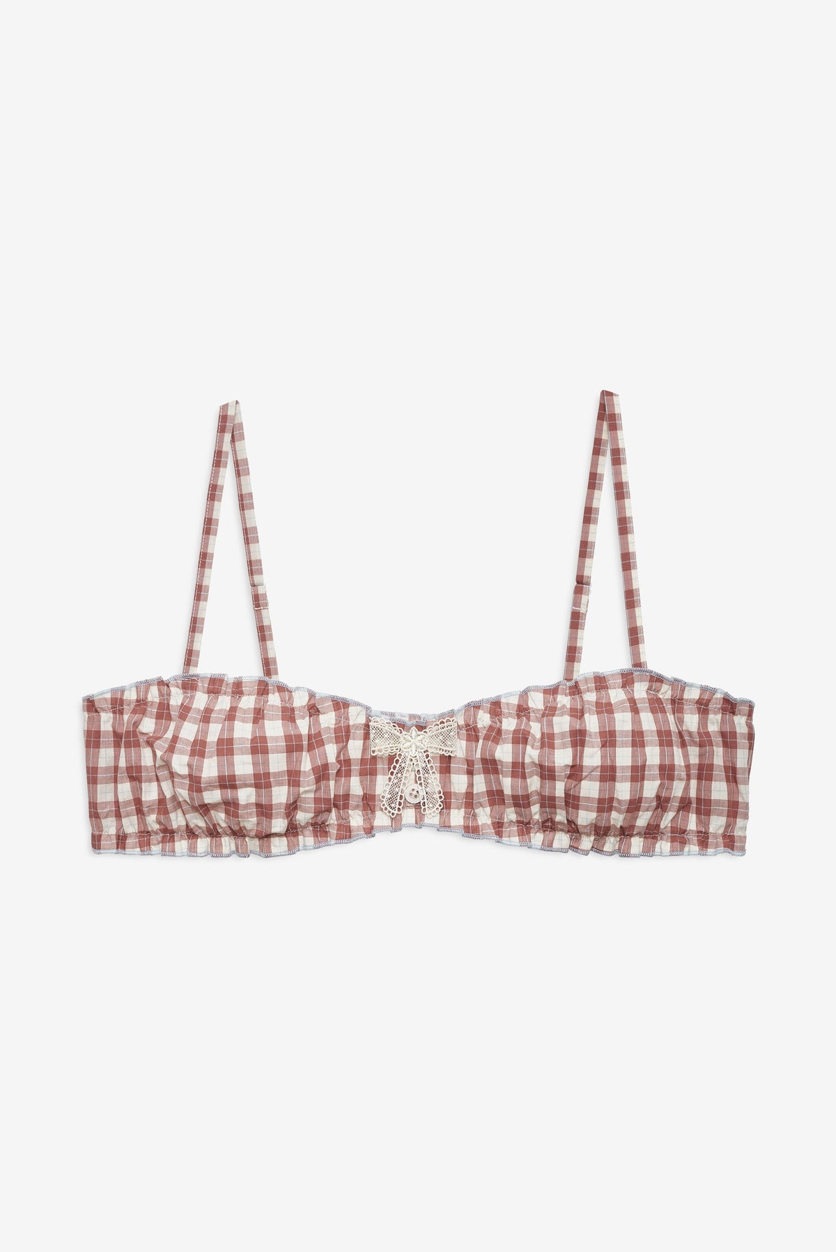 For Love & Lemons Poppy Gingham Bralette