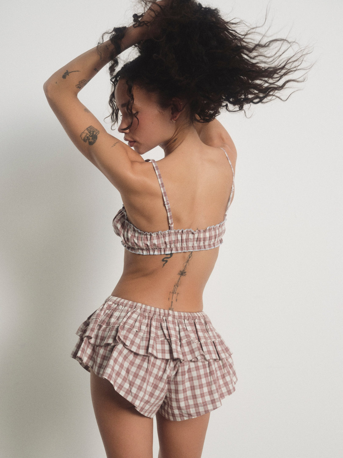 For Love & Lemons Poppy Gingham Boxer Short