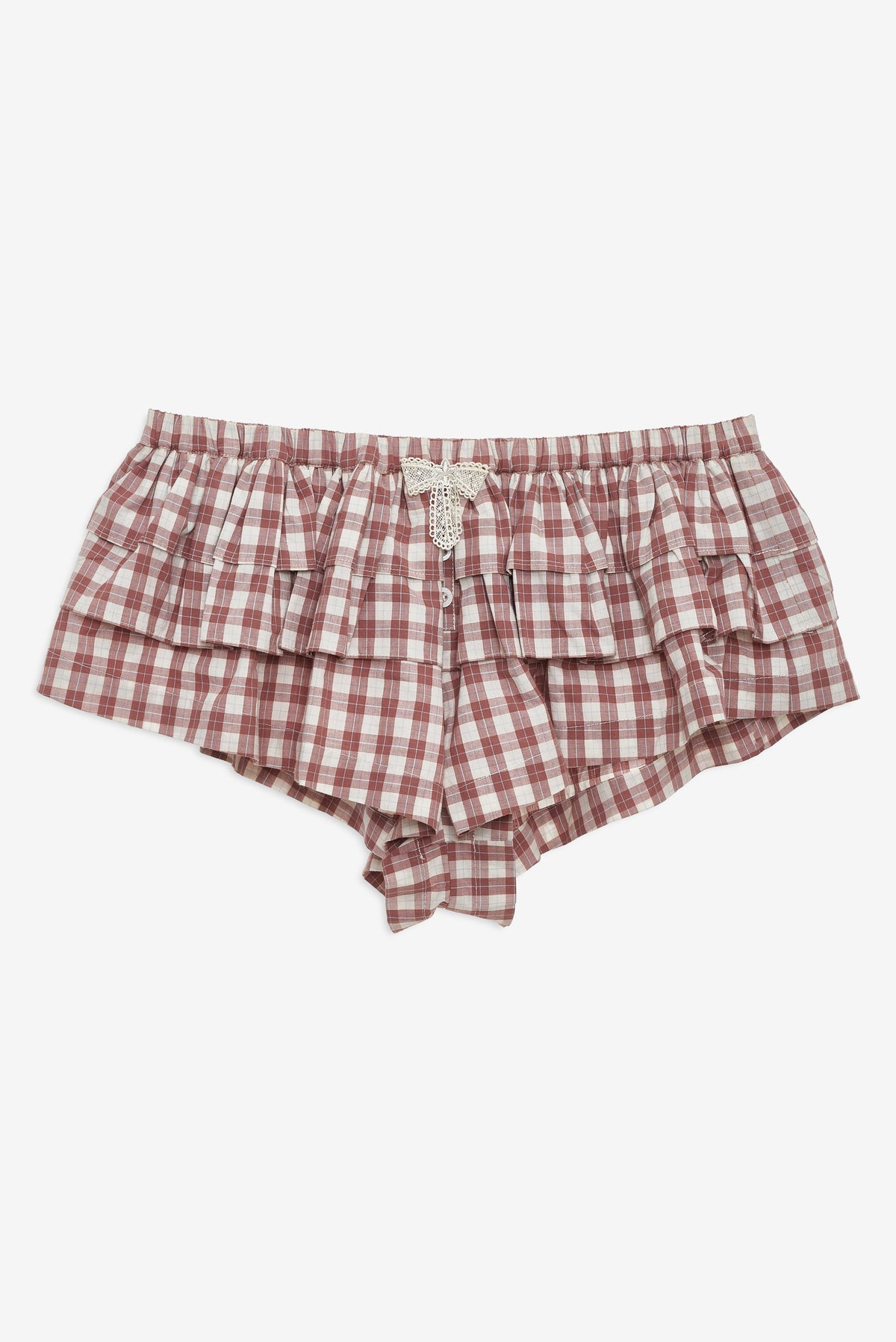 For Love & Lemons Poppy Gingham Boxer Short