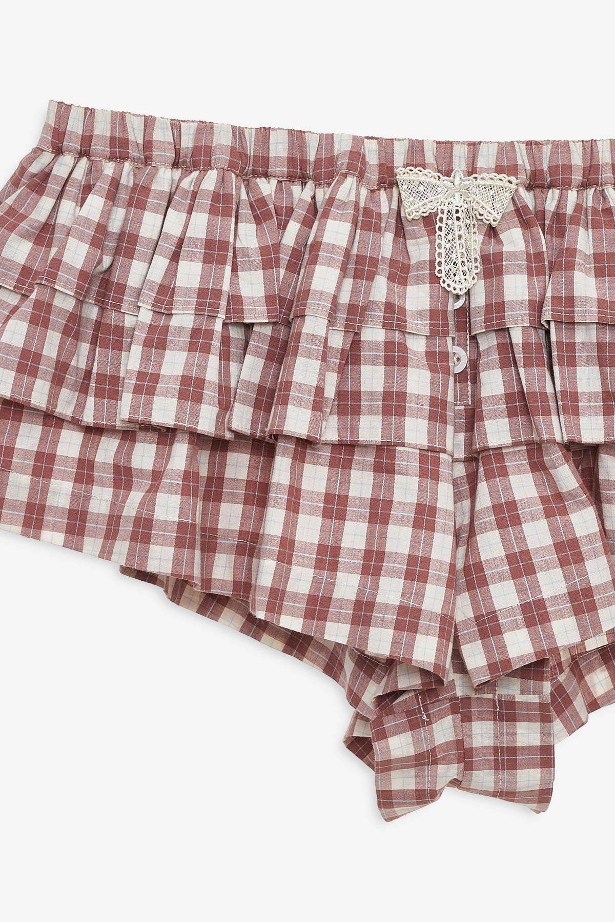 For Love & Lemons Poppy Gingham Boxer Short