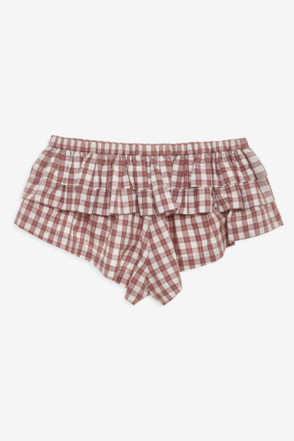 For Love & Lemons Poppy Gingham Boxer Short