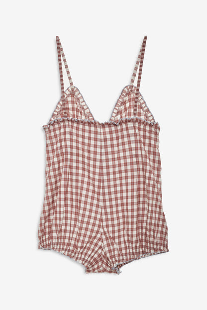 For Love & Lemons Poppy Gingham Romper