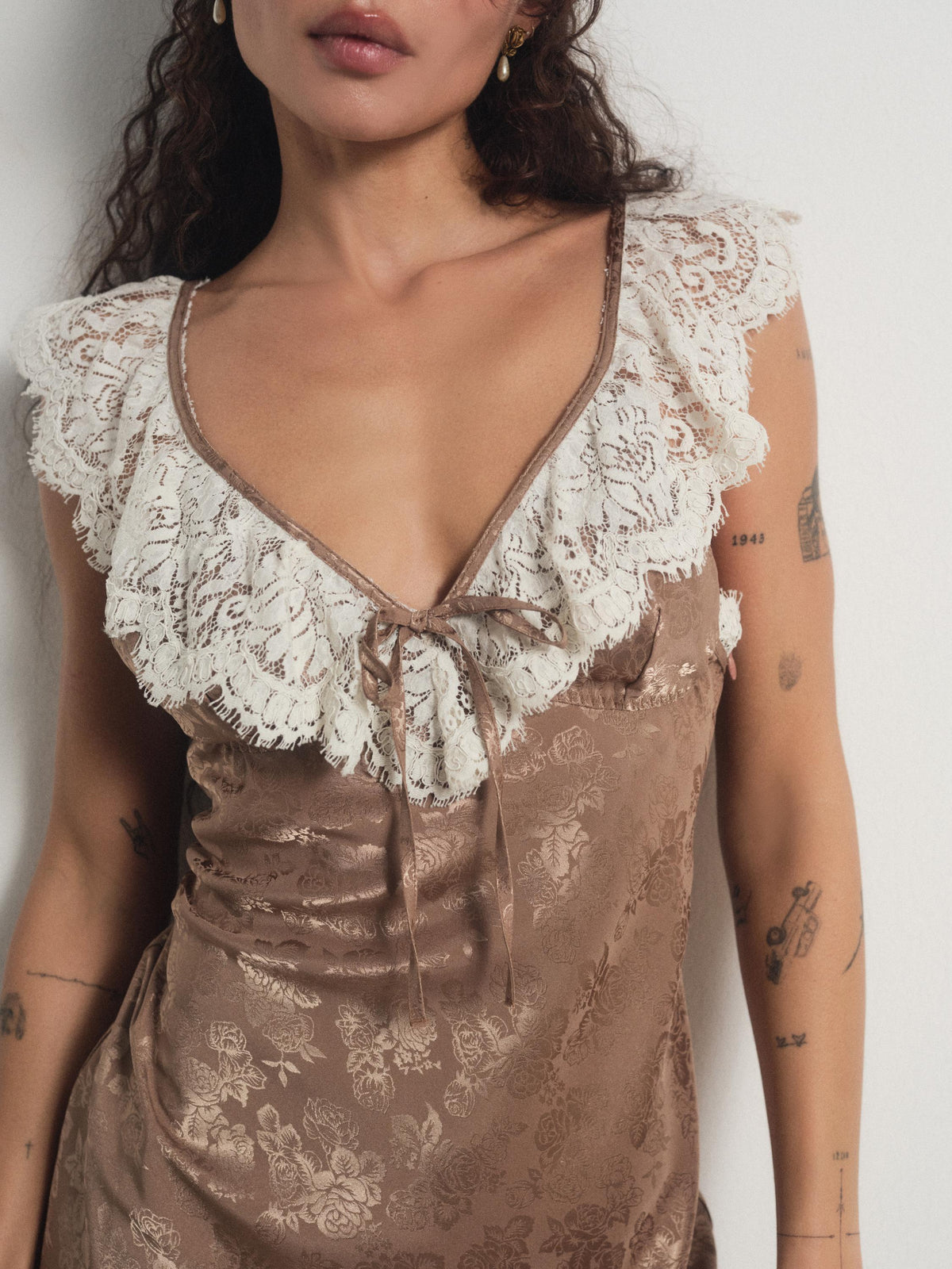For Love & Lemons Audrey Mini Slip Dress