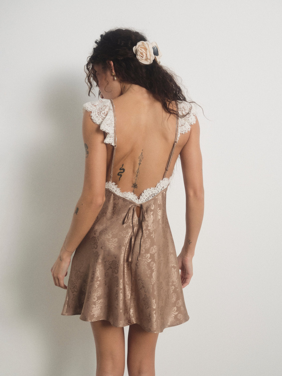 For Love & Lemons Audrey Mini Slip Dress
