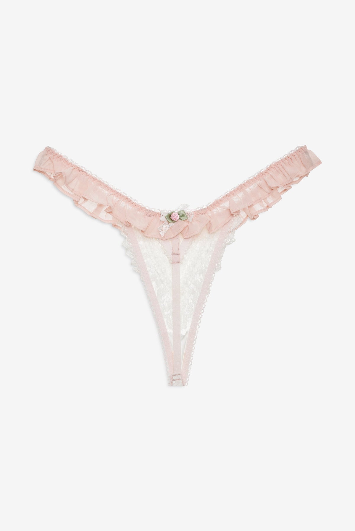 For Love & Lemons Layered Lace Thong Panty