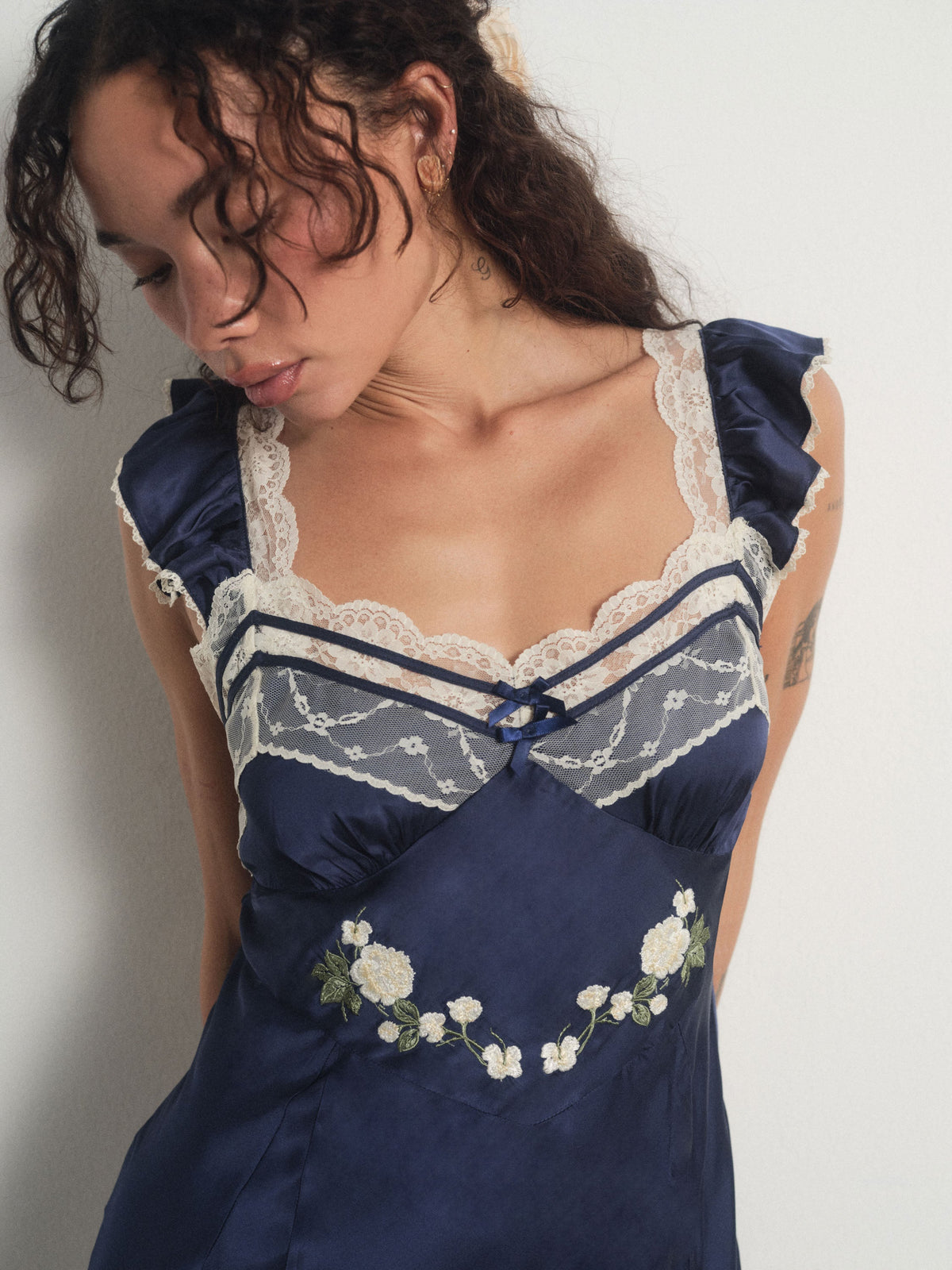 For Love & Lemons Fern Slip Dress