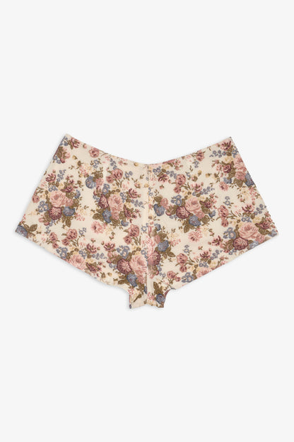 For Love & Lemons Betsy Floral Beaded Shorts