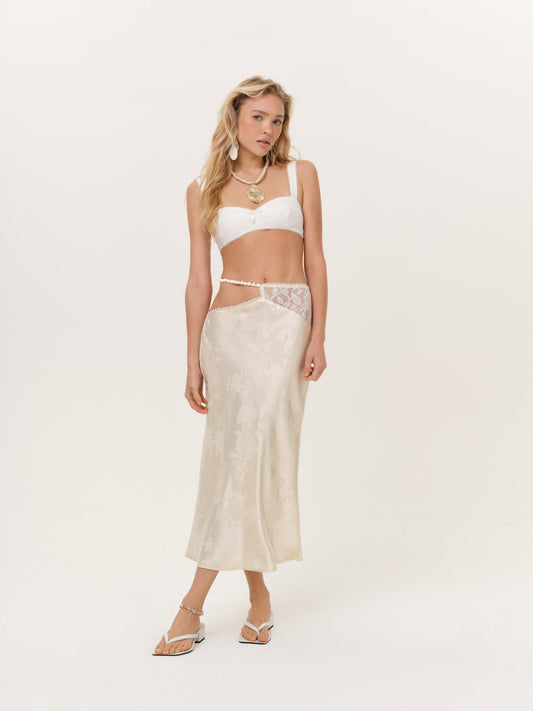 For Love & Lemons Adrift Midi Skirt