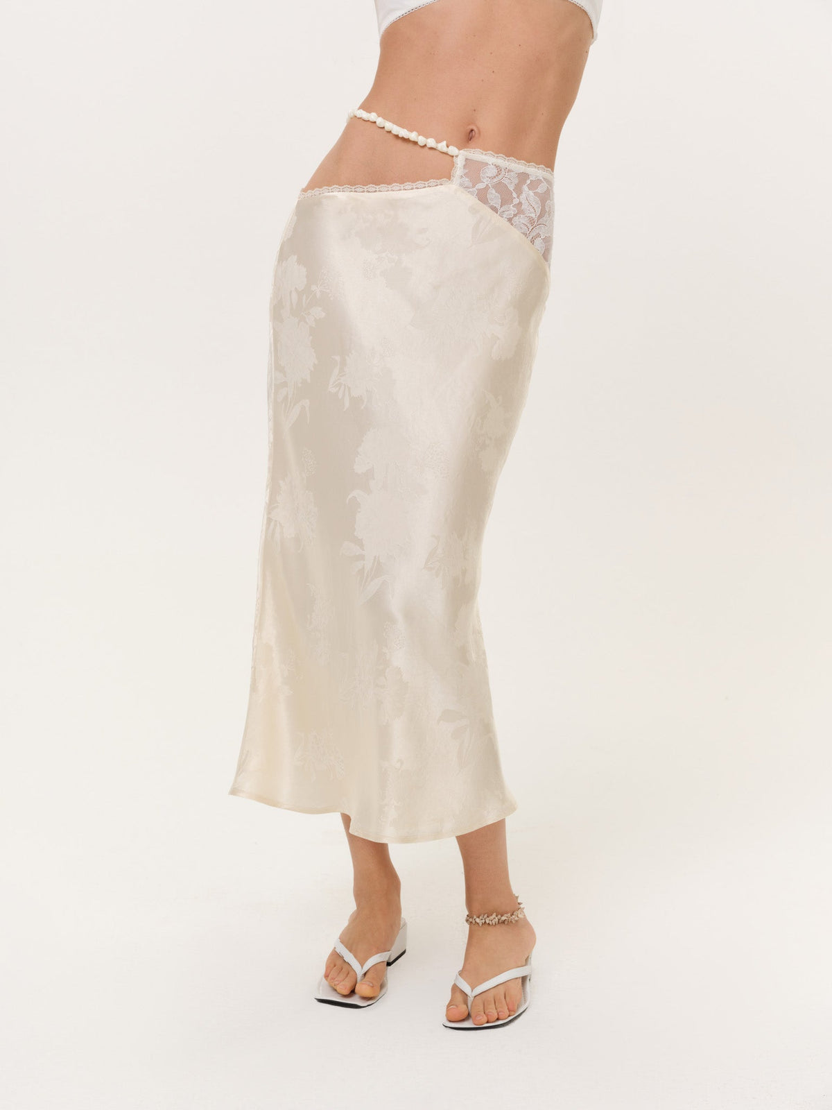 For Love & Lemons Adrift Midi Skirt