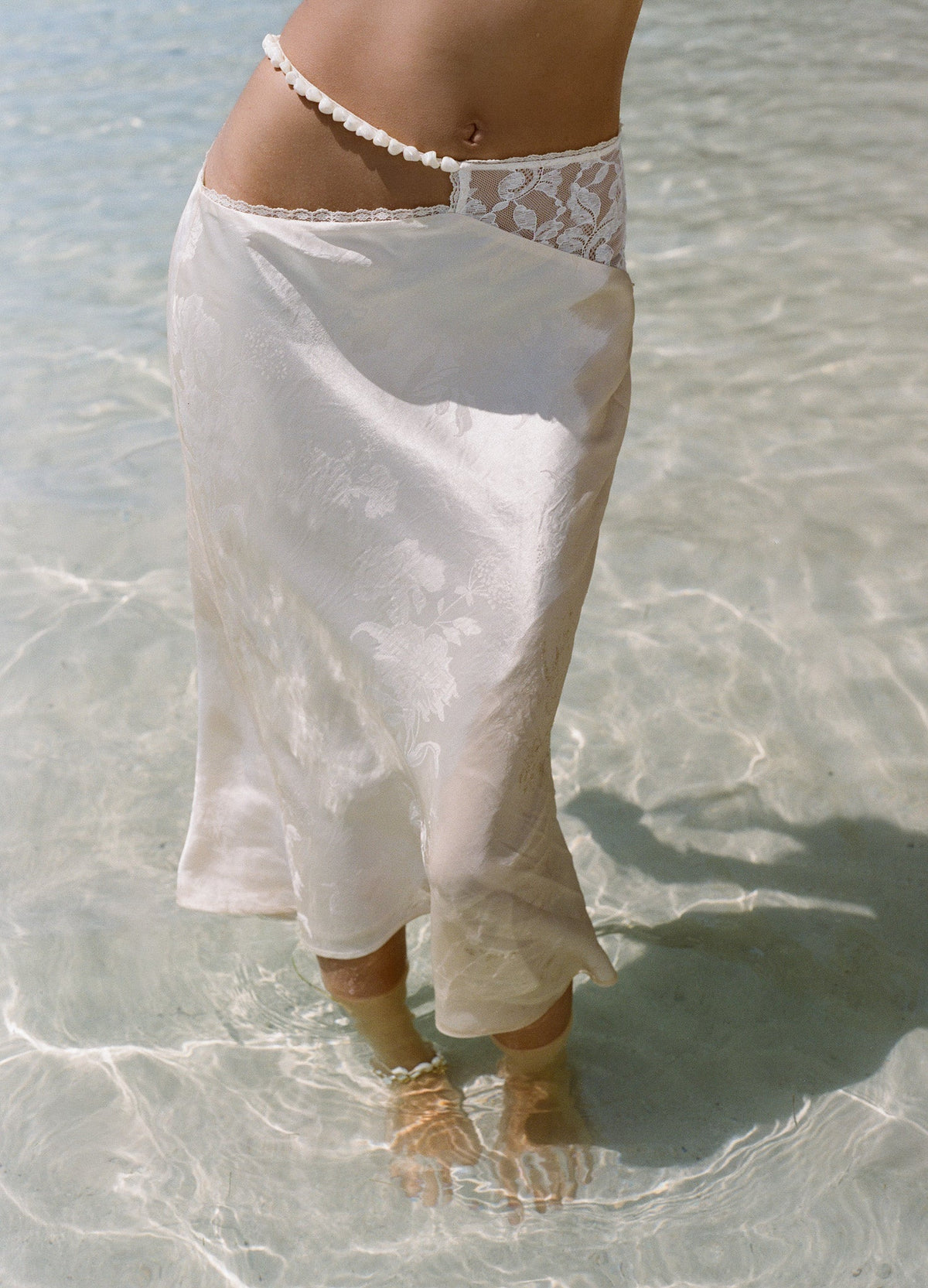 For Love & Lemons Adrift Midi Skirt