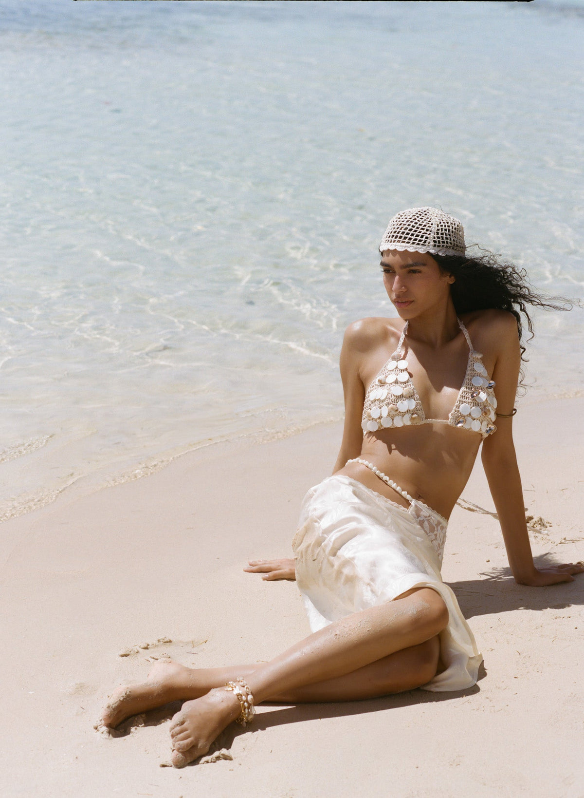 For Love & Lemons Adrift Midi Skirt