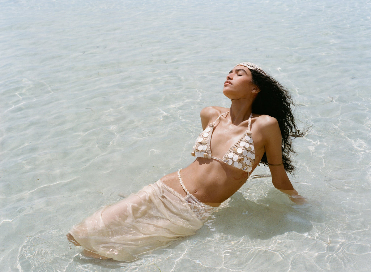 For Love & Lemons Adrift Midi Skirt