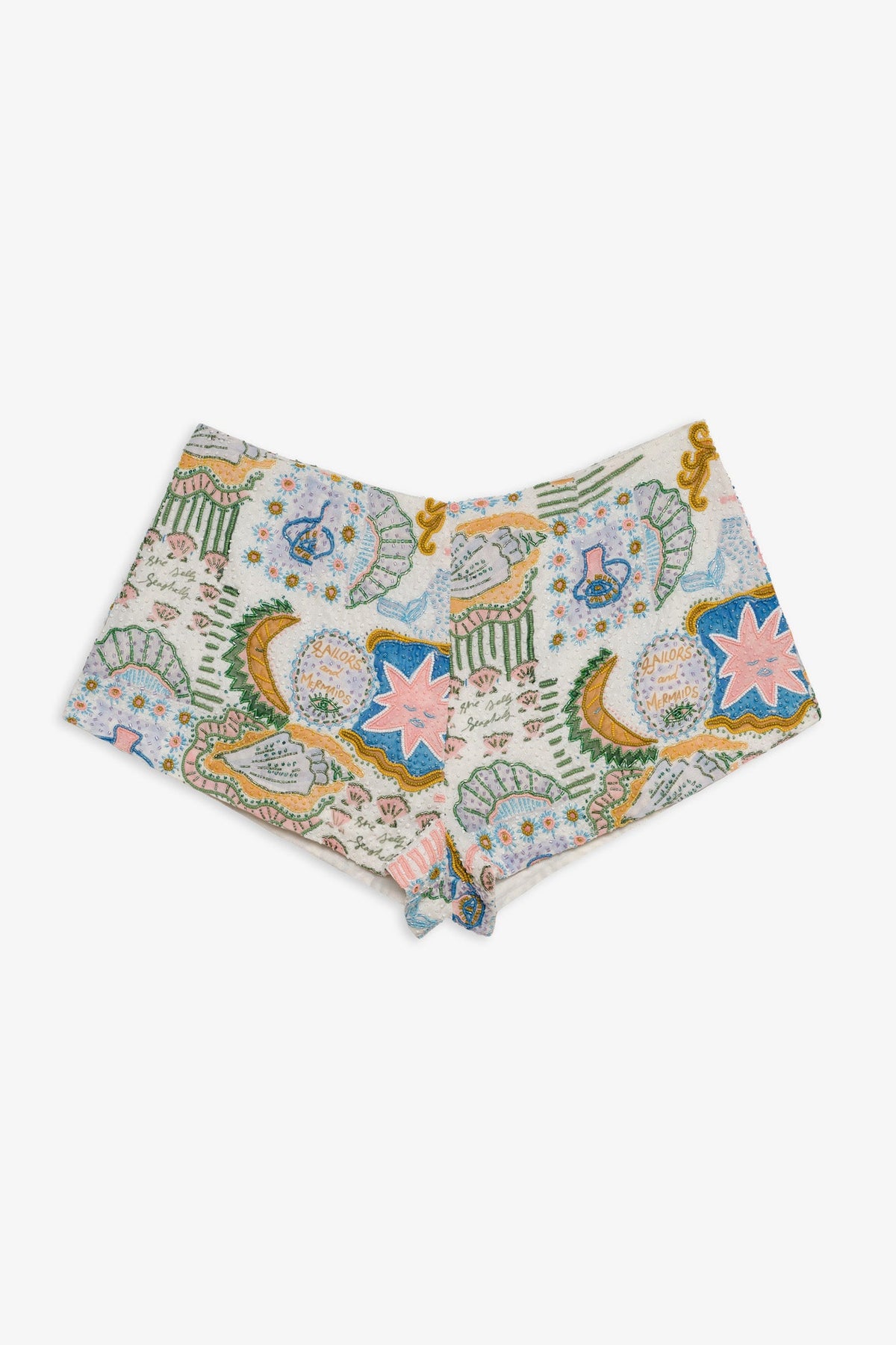 For Love & Lemons Tide Pool Beaded Shorts