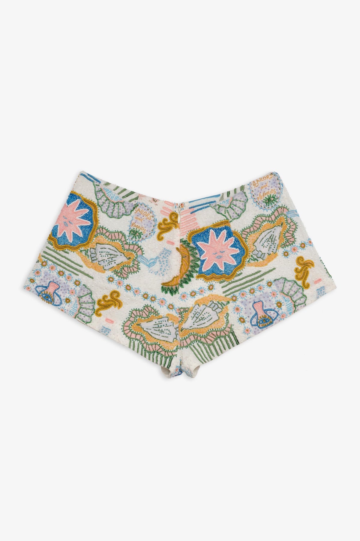 For Love & Lemons Tide Pool Beaded Shorts