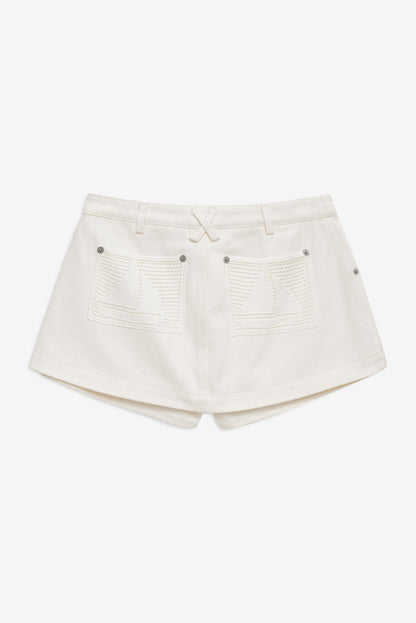 For Love & Lemons Agnes Denim Skort
