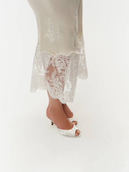 For Love & Lemons Rose Midi Skirt
