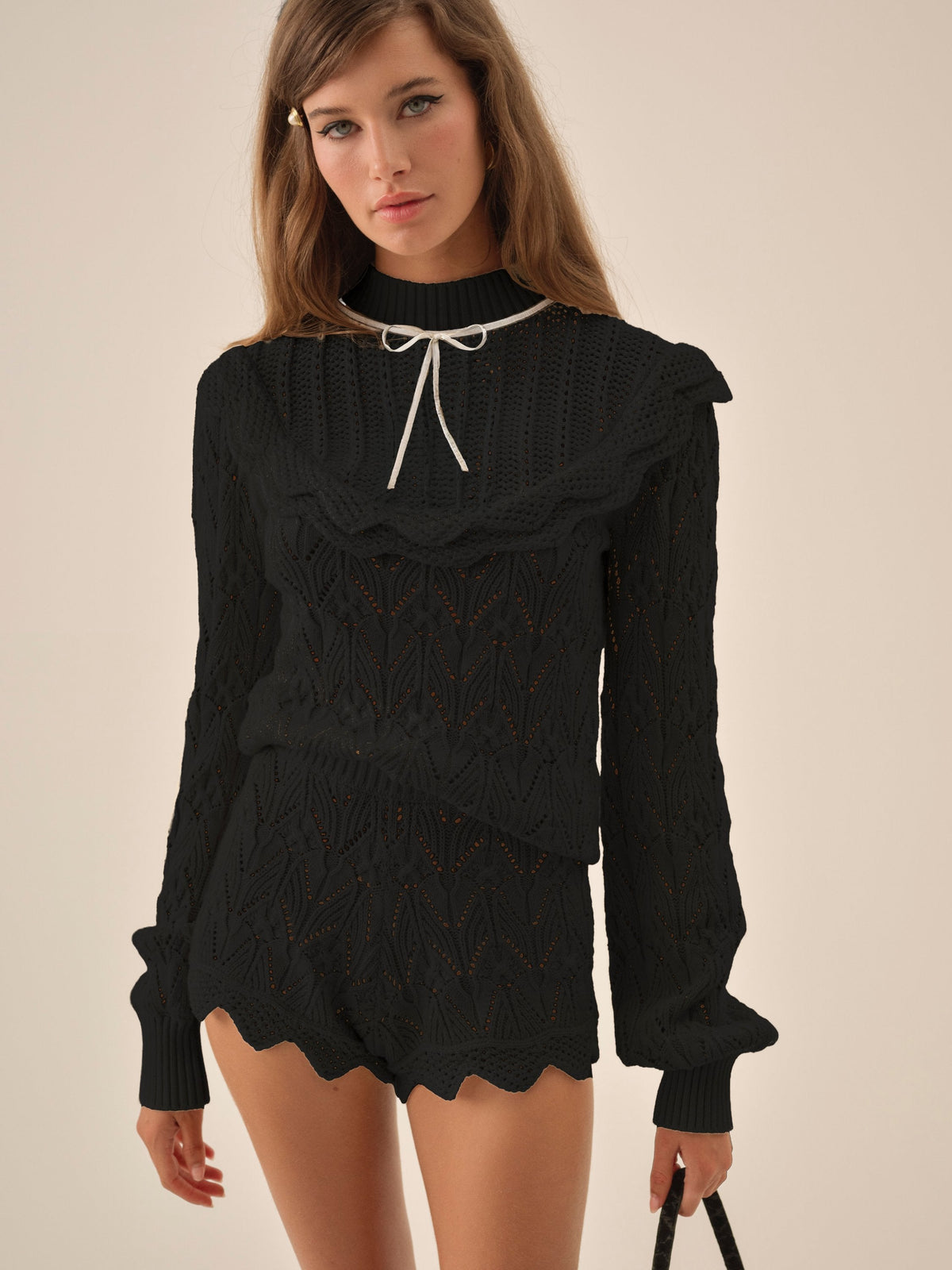 For Love & Lemons Leila Knit Shorts