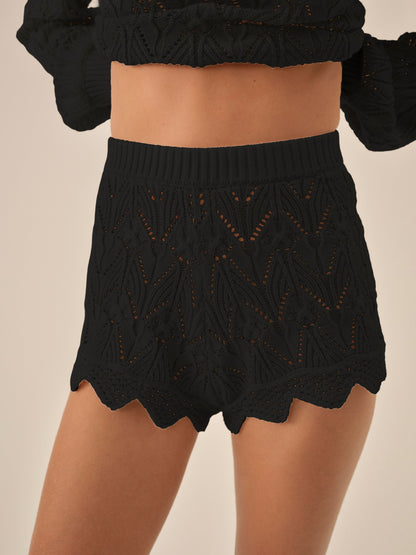 For Love & Lemons Leila Knit Shorts