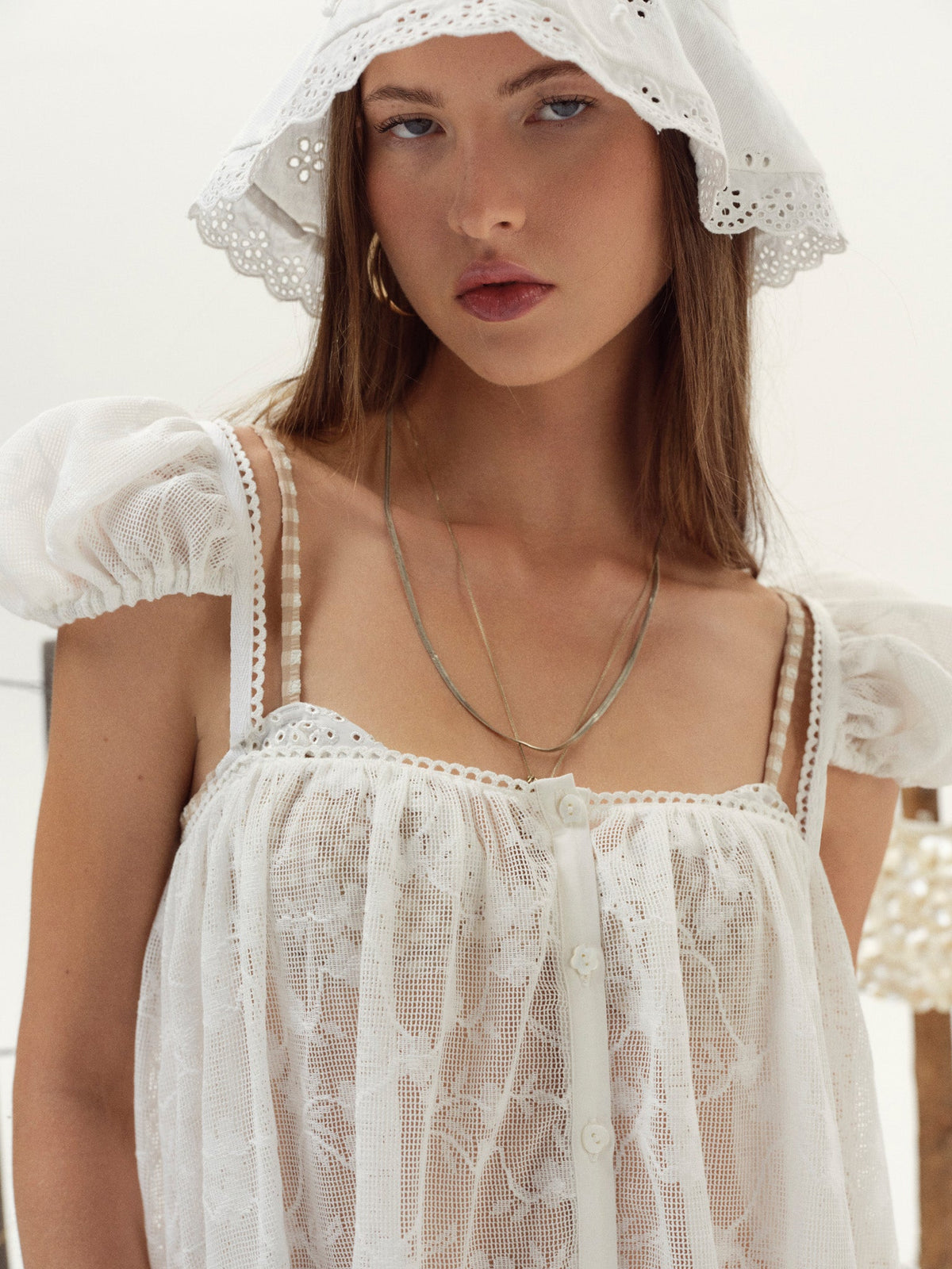 For Love & Lemons Brooks Coverup Mini Dress