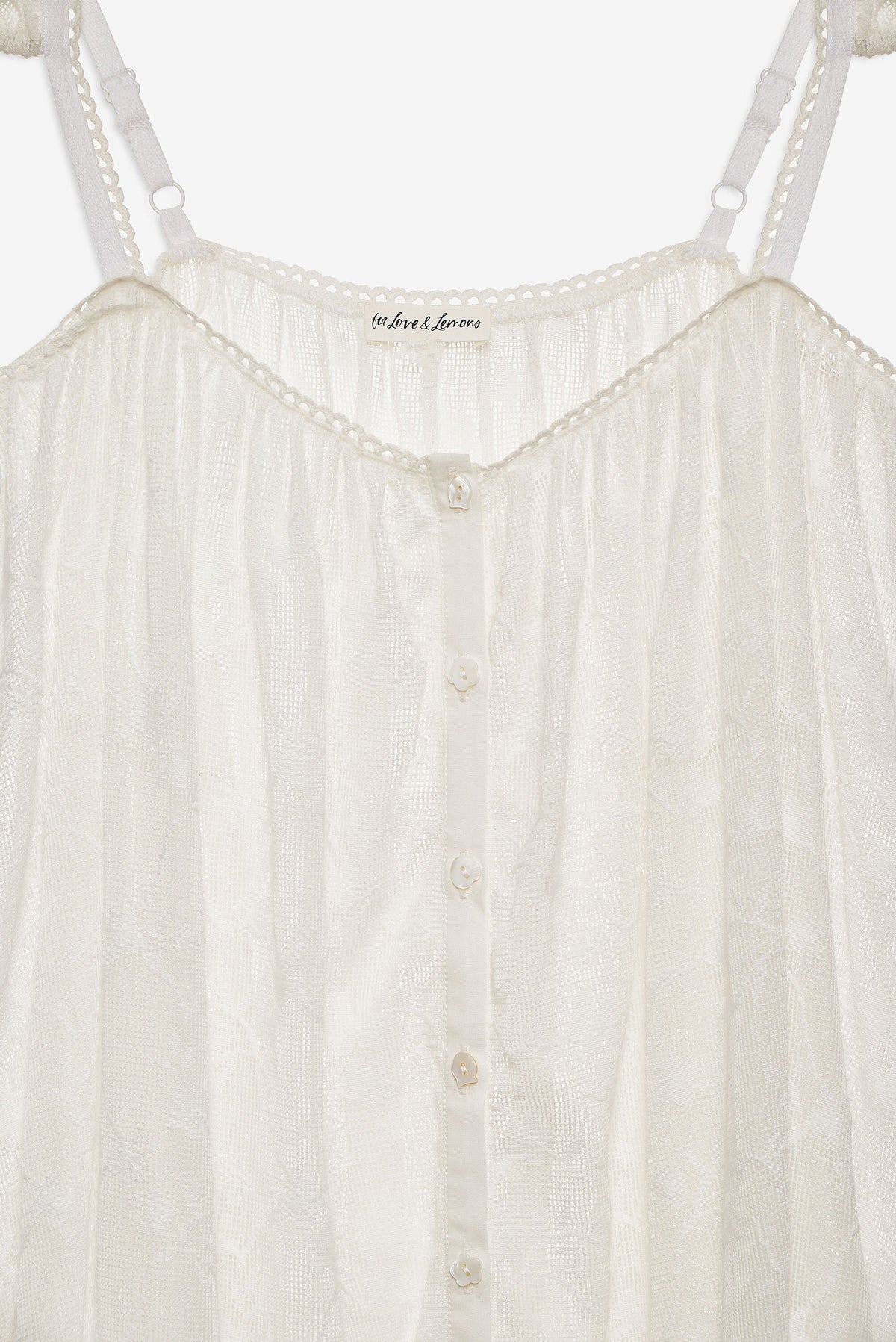 For Love & Lemons Brooks Coverup Mini Dress