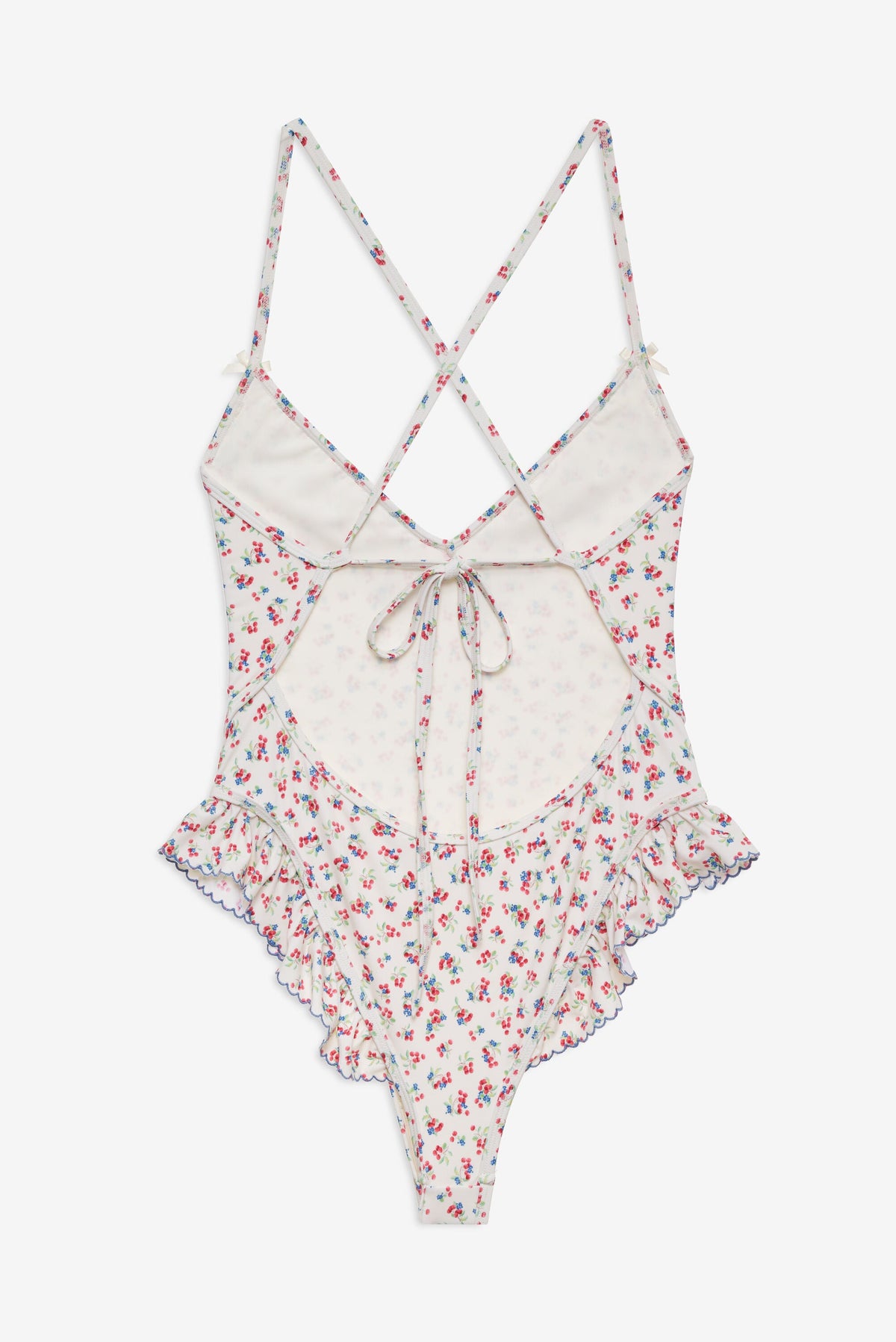 For Love & Lemons Cherry Mae One Piece Swimsuit