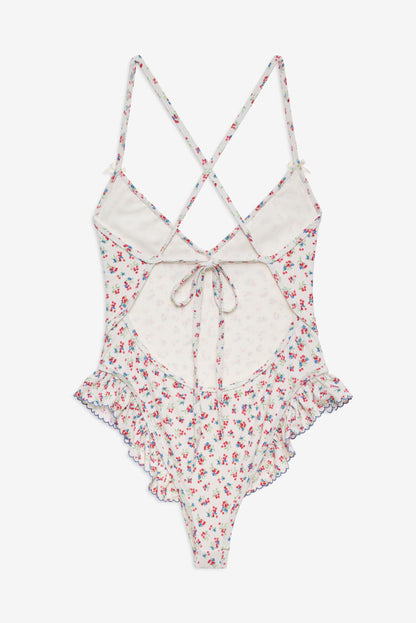 For Love & Lemons Cherry Mae One Piece Swimsuit