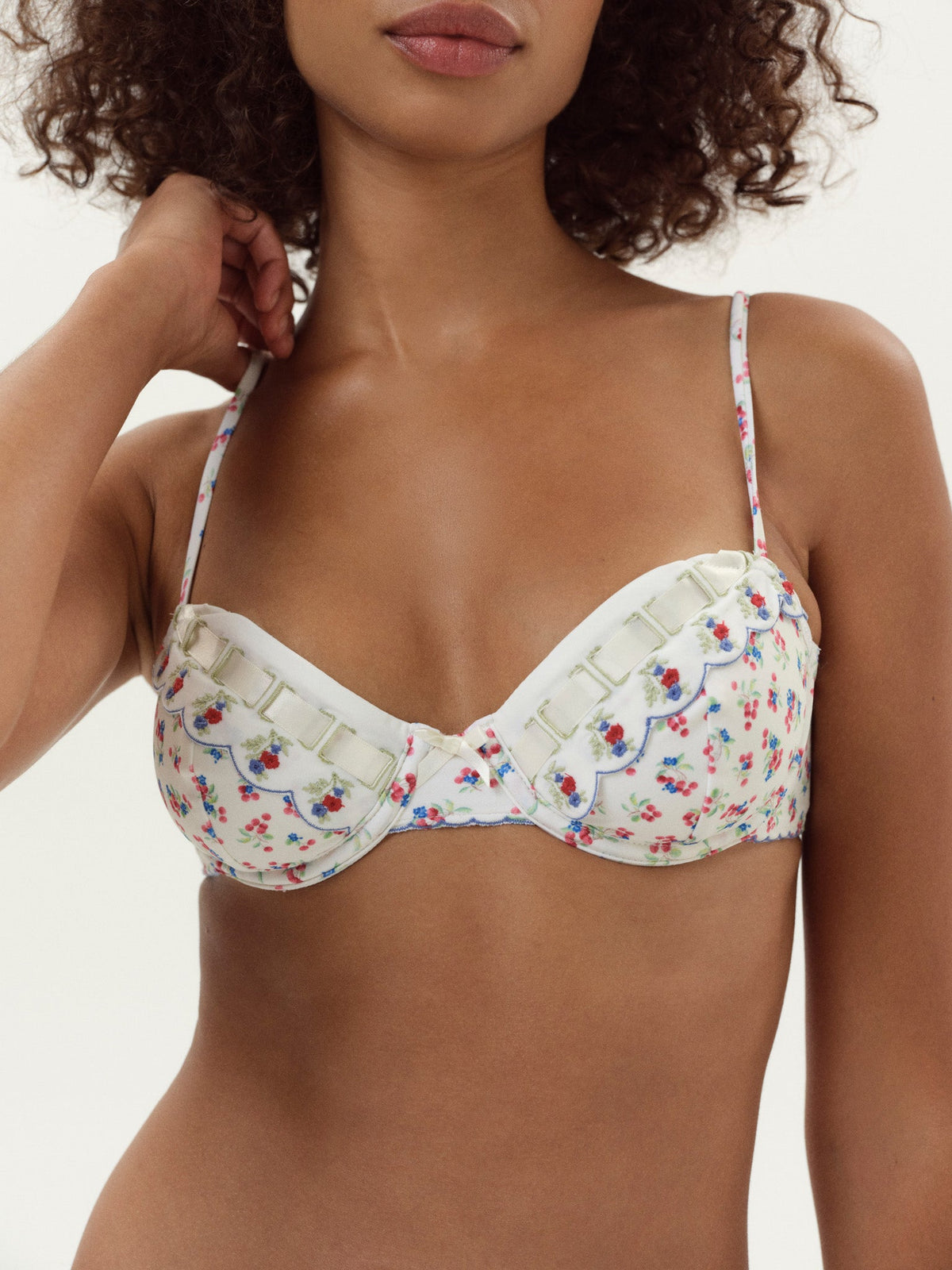 For Love & Lemons Cherry Mae Bikini Top