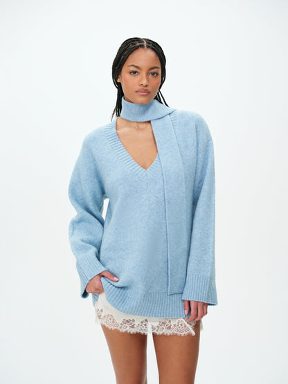 For Love & Lemons Sally Sweater & Scarf Set