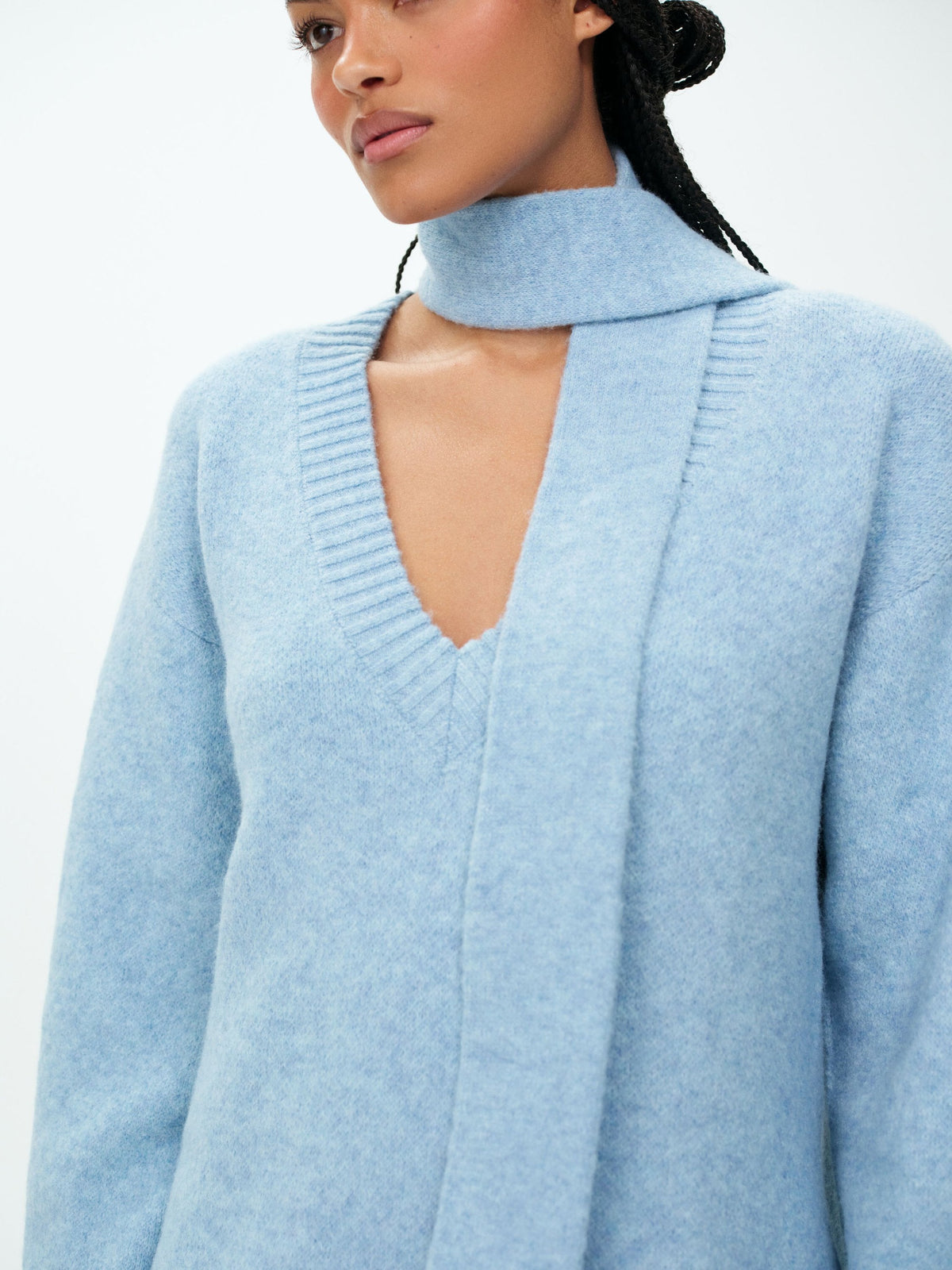 For Love & Lemons Sally Sweater & Scarf Set