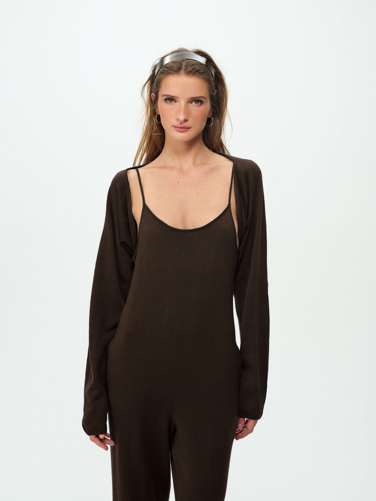 For Love & Lemons Rouzel Knit Jumpsuit Set
