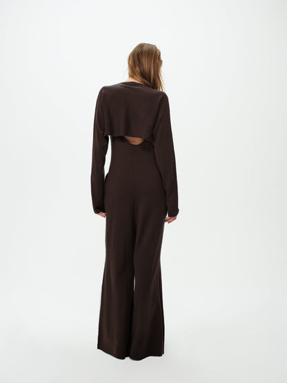 For Love & Lemons Rouzel Knit Jumpsuit Set